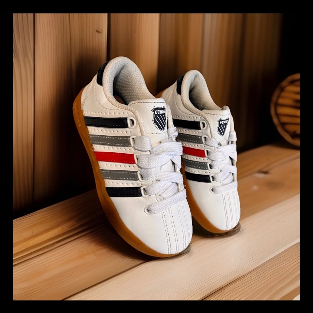 K-Swiss Kids Sneakers - White, Blue and Red